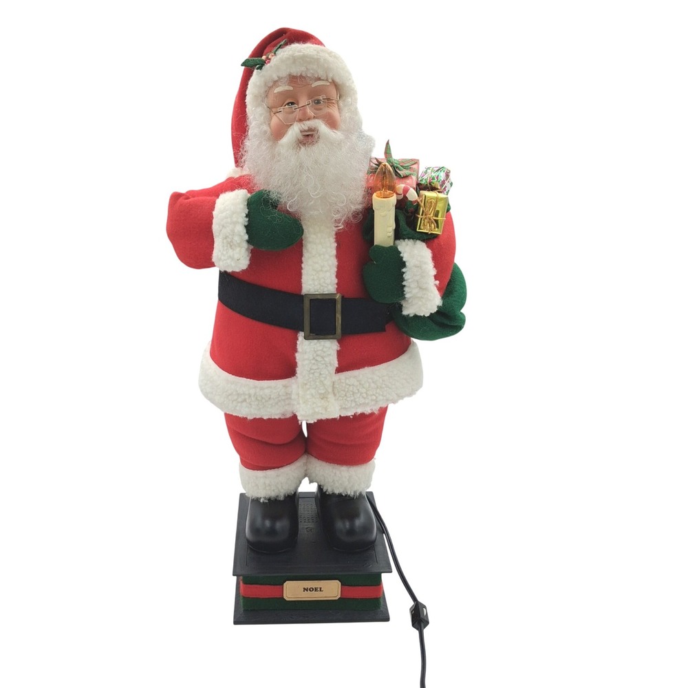 Vtg 1993 Holiday Creations Lighted Animated Santa Claus Figure 24"Christmas
